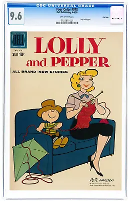 Buy Four Color #978 Lolly And Pepper CGC NM+ 9.6 File Copy (Dell, 1959) OW White P • 350.49£