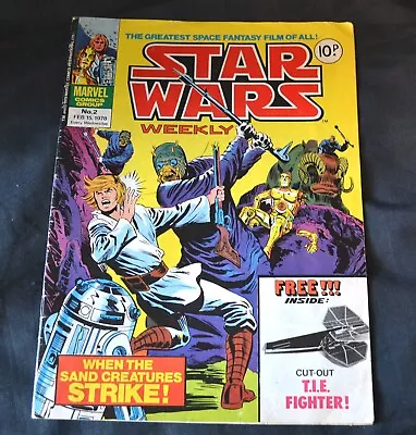 Buy Star Wars Weekly UK Comic Issue #2 15/02/78 February 15th 1978 Sand Creatures! • 35£