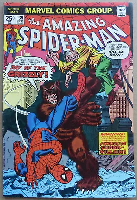 Buy The Amazing Spider-man #139,  Day Of The Grizzly! , High Grade Vf+ • 48£