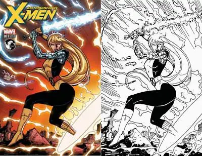 Buy Magik Astonishing X-Men # 1 Jim Lee Marvel 2017 B/W & Color Virgin Variant SET ! • 36.18£