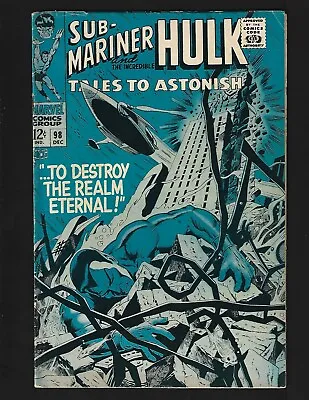 Buy Tales To Astonish #98 FN Sub-Mariner Dorma Hulk Lords Of The Living Lightning • 13.44£