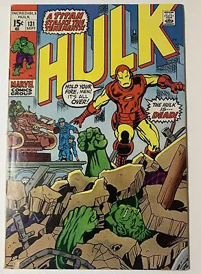 Buy The Incredible Hulk 131 Sept Marvel Comic Book (Small Tear Bottom Left) • 8.71£