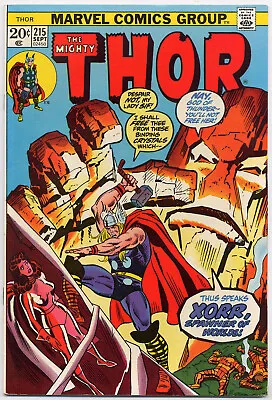 Buy Thor 215 VF- 7.5 Marvel 1973 Sif Xorr John Buscema • 12.11£
