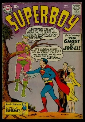 Buy DC Comics SUPERBOY #78 The Ghost Of Jor-El VG+ 4.5 • 51.93£