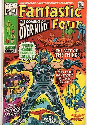 Buy Marvel Comics Fantastic Four Volume 1 Book #113 Lower Mid Grade 1971 • 3.59£