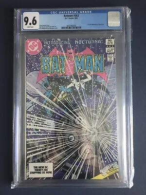 Buy Batman #363 CGC 9.6 White Pages 1st Full Appearance Nocturna • 65£