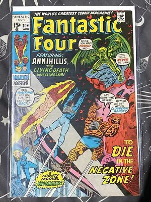 Buy Fantastic Four #109 VG+ UK Price Variant 1971 • 10£