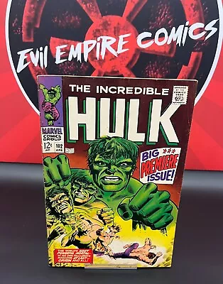 Buy Incredible Hulk #102 (1968) Origin Of Hulk Retold...premiere Issue (fn)🔥🔥🔥 • 141.74£