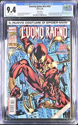 Buy Amazing Spider-Man 529 CGC 9.8 1st Iron Spider Costume Italian Version • 158.32£