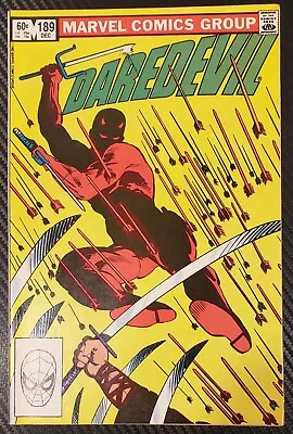 Buy Daredevil #189 (Marvel 1982) NM (9.4) Death Of Stick! Frank Miller • 5.49£