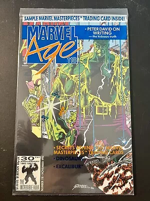 Buy Marvel Age 118~Marvel Comics~Factory Sealed~HULK~ Trading Card Included~NM • 12.75£