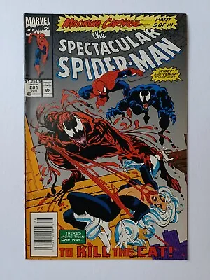 Buy Spectacular Spider-Man #201 - Newsstand Edition - Maximum Carnage Part 5 • 6.27£