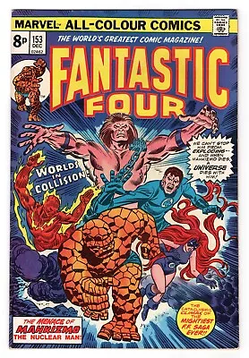 Buy Fantastic Four Vol 1 No 153 Dec 1974 (VFN/NM) (9.0) Marvel, Bronze Age • 19.99£