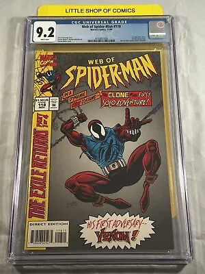 Buy Web Of Spider-Man #118 (1994) CGC 9.2 1st Ben Reilly As Scarlet Spider • 118.59£
