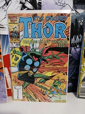 Buy THOR #366; Throg; Frog Thor; Simonson; VF Condition (Marvel Comics) • 11.99£