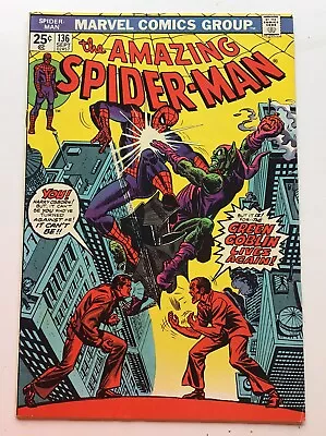 Buy The Amazing Spider-Man #136 - 1st App Harry Osborn As Green Goblin - Marvel • 41.96£
