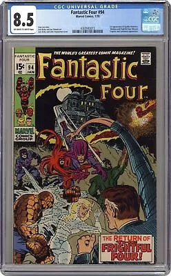 Buy Fantastic Four #94 CGC 8.5 1970 4369943015 • 324.15£