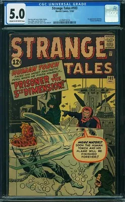 Buy STRANGE TALES  #103   Early Siver Age!  CGC 5.0 Nice!     4249415024 • 94.07£