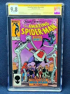 Buy Amazing Spider-Man #263 Vol 1 Comic Book - CGC 9.8 - Signed Breeding & Shooter • 357.50£