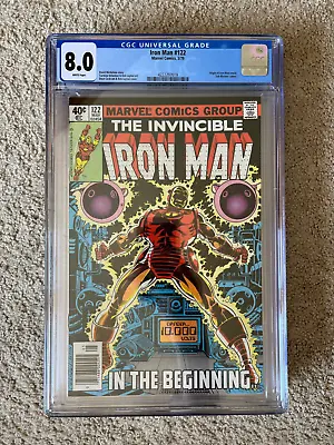 Buy Iron Man #122 1979 CGC 8.0 Bronze Age Origin Retold Key Marvel Comics • 55.60£