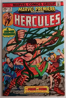 Buy Marvel Premiere Featuring Hercules #26 ~ Marvel 1975 ~ DIRECT EDITION ~ NICE!! • 7.90£