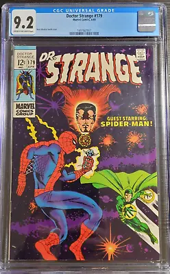 Buy 1969 Doctor Strange 179 CGC 9.2 1st Spider-Man Cover • 270.07£