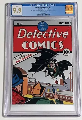 Buy Detective Comics # 27 CGC 9.9 Silver Foil 35g NZ Mint 2018 1st First Batman • 339.15£