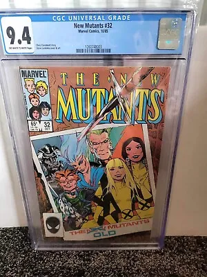 Buy CGC 9.4 New Mutants #32 Marvel Comics Steve Leialoha Cover & Art • 30£