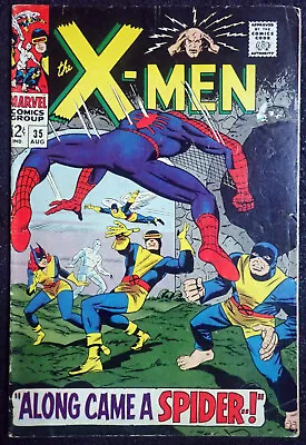 Buy X-men #35  VERY GOOD, COMPLETE, UNRESTORED  1967 Amazing Spider-man • 133.50£