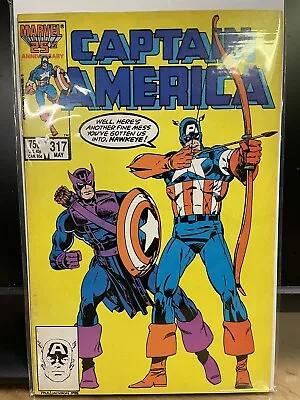 Buy Captain America #317 (1986) KEY 1st Appearance Death Throws! Marvel Comics • 7.03£
