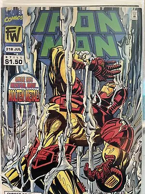 Buy Marvel Comics Iron Man Molten Metal No 318 July 1995 Written By Len Kaminski • 7.90£