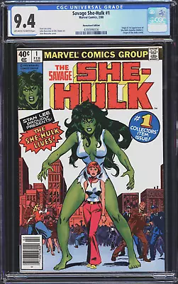 Buy Savage She-hulk #1 Cgc 9.4 White Newsstand Edi1st Issue In Title Cgc #4390996006 • 119.21£