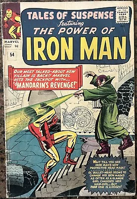 Buy Tales Of Suspense #54 - 2nd Appearance The Mandarin! (Marvel 1964) • 69.99£