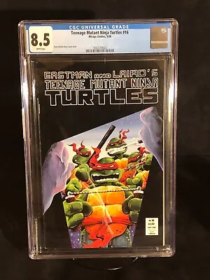 Buy Teenage Mutant Ninja Turtles #16 1988, White Pages, CGC 8.5 EXTREMELY RARE! • 47.66£