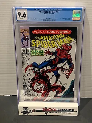 Buy Amazing Spider-Man # 361 CGC 9.6 1st App Of Carnage Marvel 1992 [GC29] • 147.90£