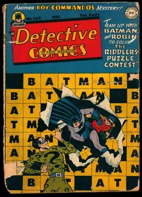 Buy Detective Comics #142 (1948) --Second Riddler Appearance; Otto Binder, Sprang • 911.14£