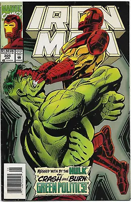 Buy Invincible Iron Man#305 Vf  1994 Newstand Edition Marvel Comics • 22.07£