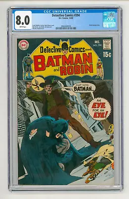Buy Detective Comics #394 CGC 8.0 White Pages • 125£