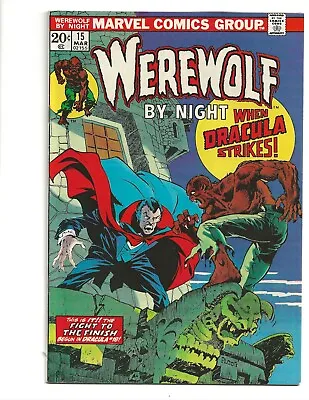 Buy Werewolf By Night #15 (1974) Origin And 1st Vs Dracula High Grade VF 8.0 • 78.99£