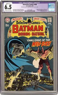 Buy Detective Comics #400 CGC 6.5 RESTORED 1970 4251712005 1st App. Man-Bat • 240.52£