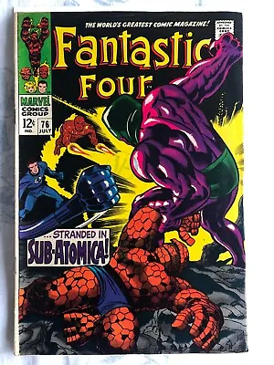 Buy Fantastic Four 76  (1968) Silver Surfer, Galactus App. Jack Kirby Art, Cents • 19.99£