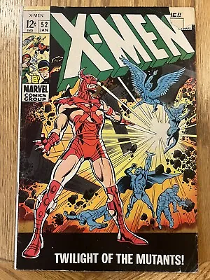 Buy X-Men #52 From 1969 First Appearance Of Erik The Red • 23.99£