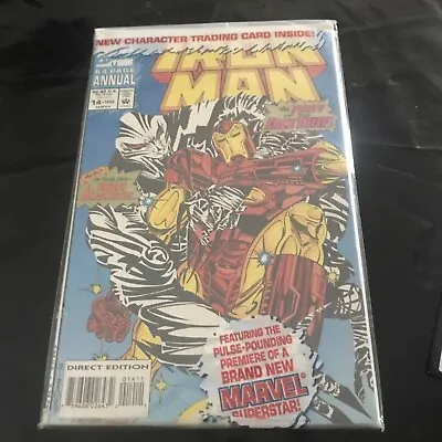 Buy Iron Man Annual #14 -Bagged Issue With Trading Card  - Still Sealed - Mint • 10£