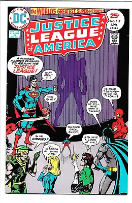 Buy Justice League Of America 117, 1975, 1st Equalizer, Hawkman Rejoins JLA 9.2 NM- • 29.57£