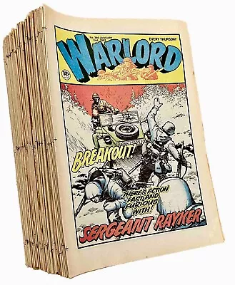 Buy Vintage Warlord Comic Bundle 1982 X 51 Job Lot Jan - Dec Nos 380 - 431 • 39£