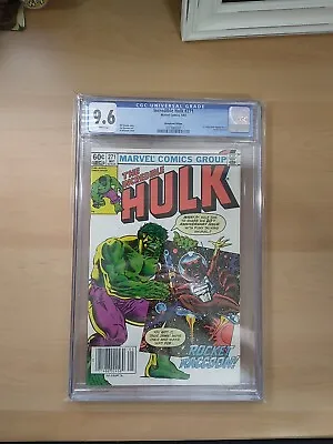 Buy The Incredible Hulk #271 (marvel 1982) Cgc 9.6 Newsstand 1st. Rocket Raccoon • 319.81£