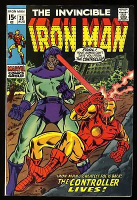 Buy Iron Man #28 NM- 9.2 1st Howard Stark! Marvel 1970 • 66.76£