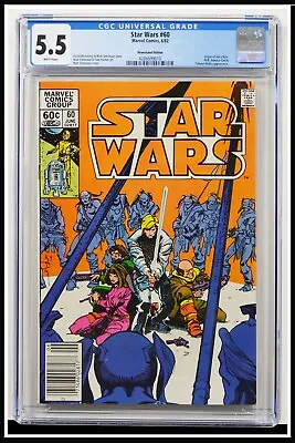 Buy Star Wars #60 CGC Graded 5.5 Marvel June 1982 Newsstand Edition Comic Book. • 43.17£