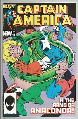 Buy Captain America #310 VF/NM Marvel 1985 1st App Serpent Society + Diamondback MCU • 47.57£