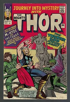 Buy Marvel Comics Journey Into Mystery 106 Thor Strikes Again 1964 VFN 8.0 Avengers • 149.99£